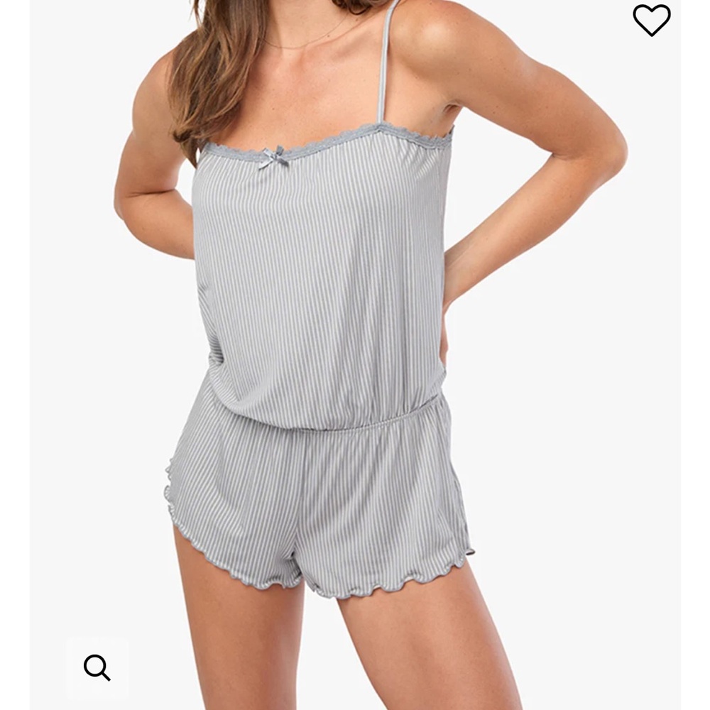 WeWoreWhat lace trim romper
